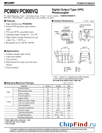 Datasheet PC900V manufacturer SHARP